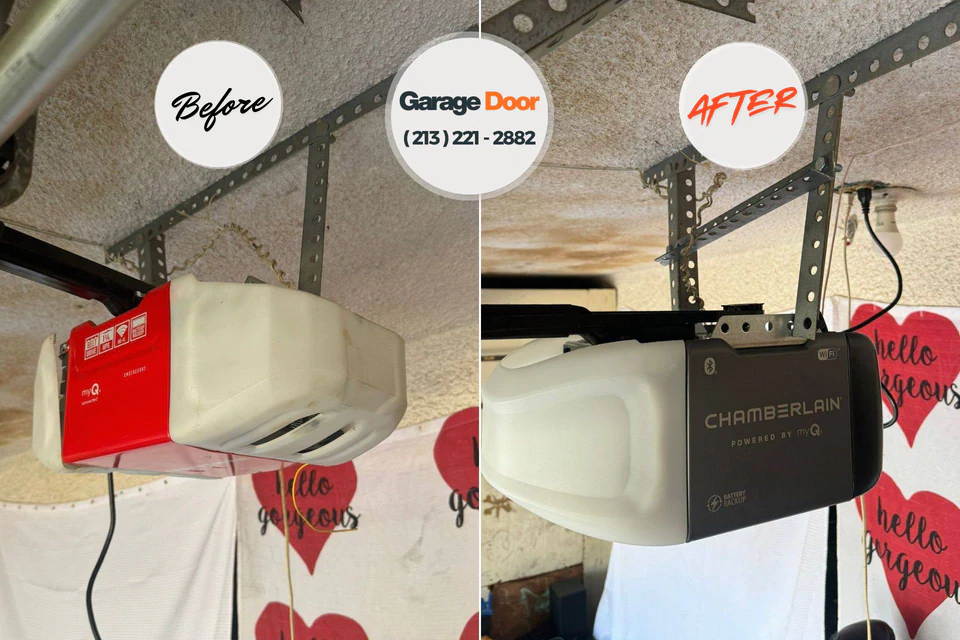 Before and after: garage door repair Federal Heights, CO